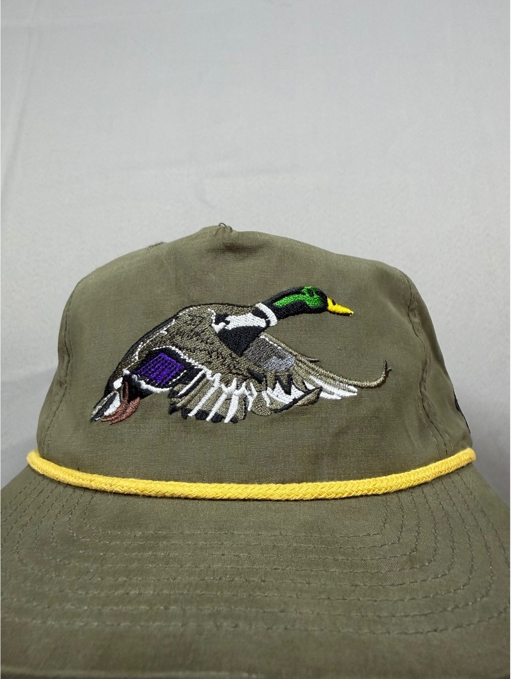 Duck Camp mallard embroidered olive cap